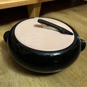 Kenwood oven proof sundial casserole dish pink black